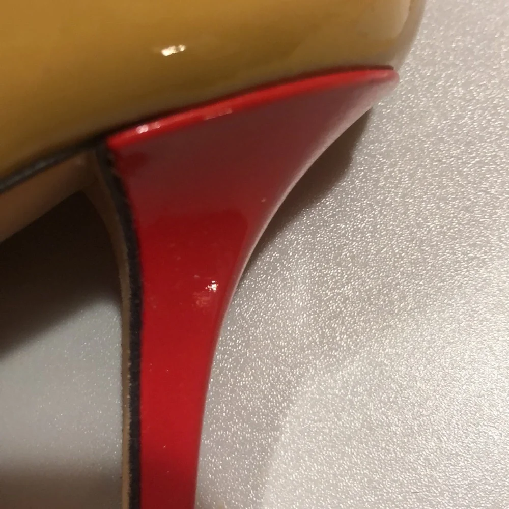 Kate Spade Patent Heels-Tan - Picture 4 of 12